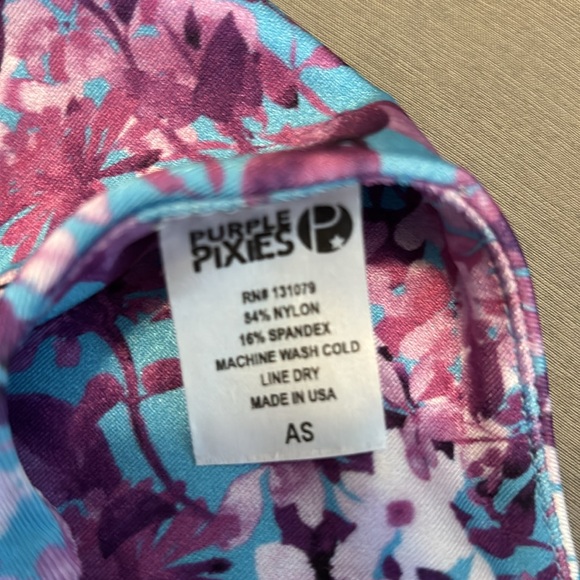 Purple pixies adult small dance Top - Picture 4 of 4